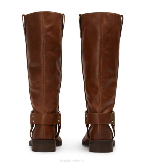 Kampfstiefel| de Tony Bianco Frauen Biker-Kalbsstiefel Cognac 4624560